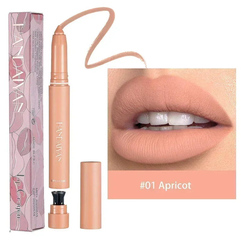 Nude Brown Lipliner Pen Waterproof Sexy Red Matte Contour Tint Lipstick Lasting Non-stick Cup Lipliner Pen Lips Makeup Cosmetic