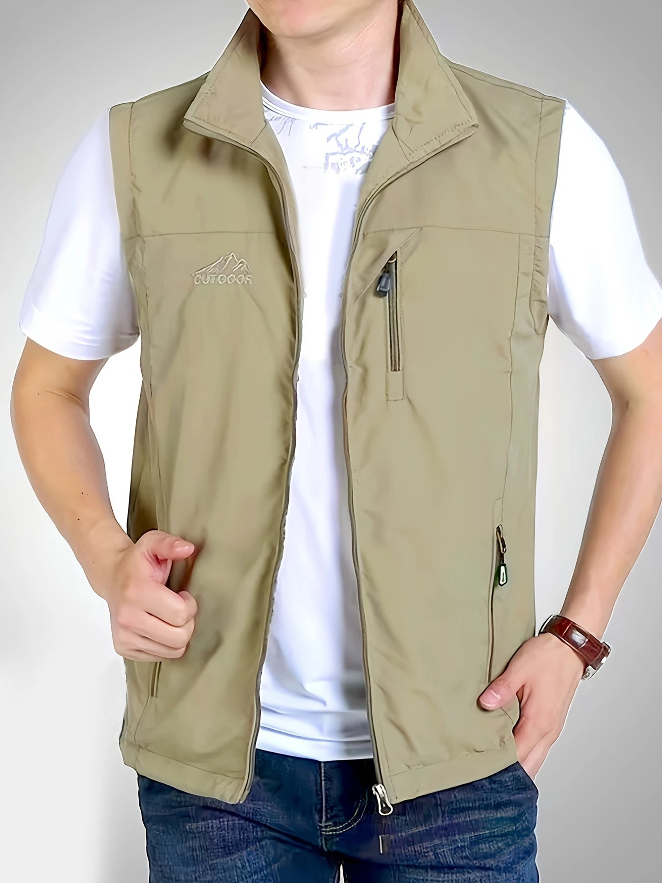 New Vest men thin sleeveless vest casual jacket jacket men vest