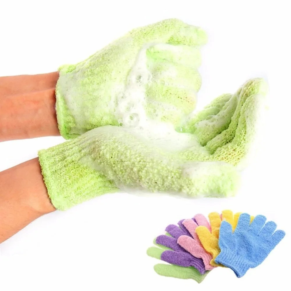 Bath Glove Shower Body Deep Cleaning Peeling Exfoliating Bast Wisp Massage Moisturizing Sponge Skin Washcloth Shower Accessories