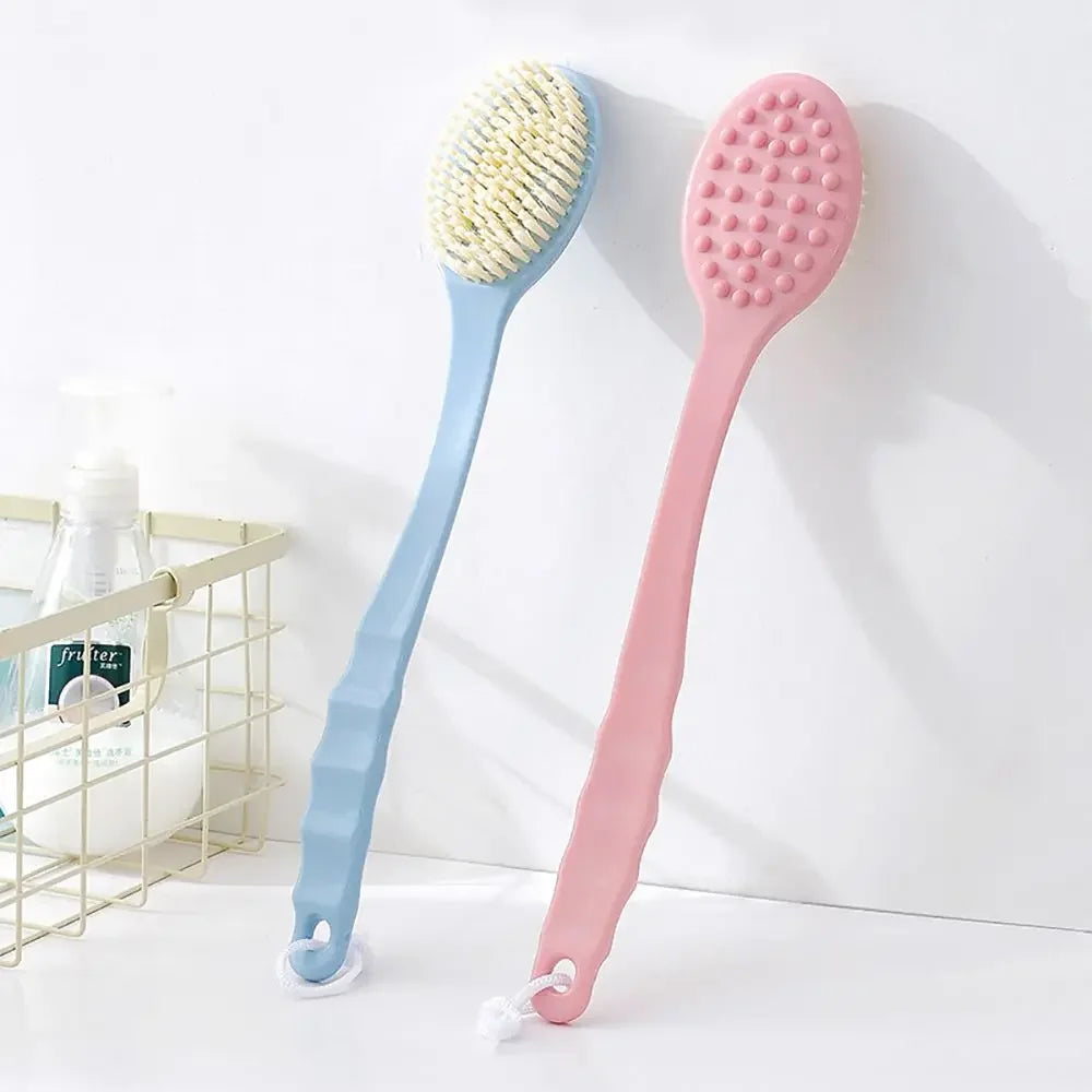 Long Handle Bath Brush Exfoliating Back Massage Shower SPA Foam Bathroom Accessories Soft Sponge Scrubber Body Cleansing Brushes