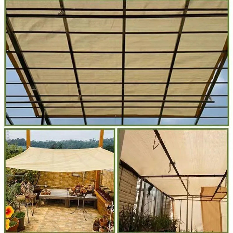 Outdoor garden sunshade net, terrace sunshade, camping sunshade net, UV protection, HDPE sunscreen fabric, sunshade