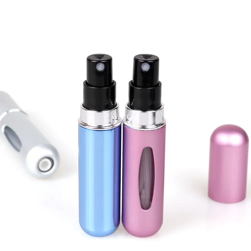 New 5ml Perfume Atomizer Portable Liquid Container For Cosmetics Traveling Mini Aluminum Spray Alcochol Empty Refillable Bottle