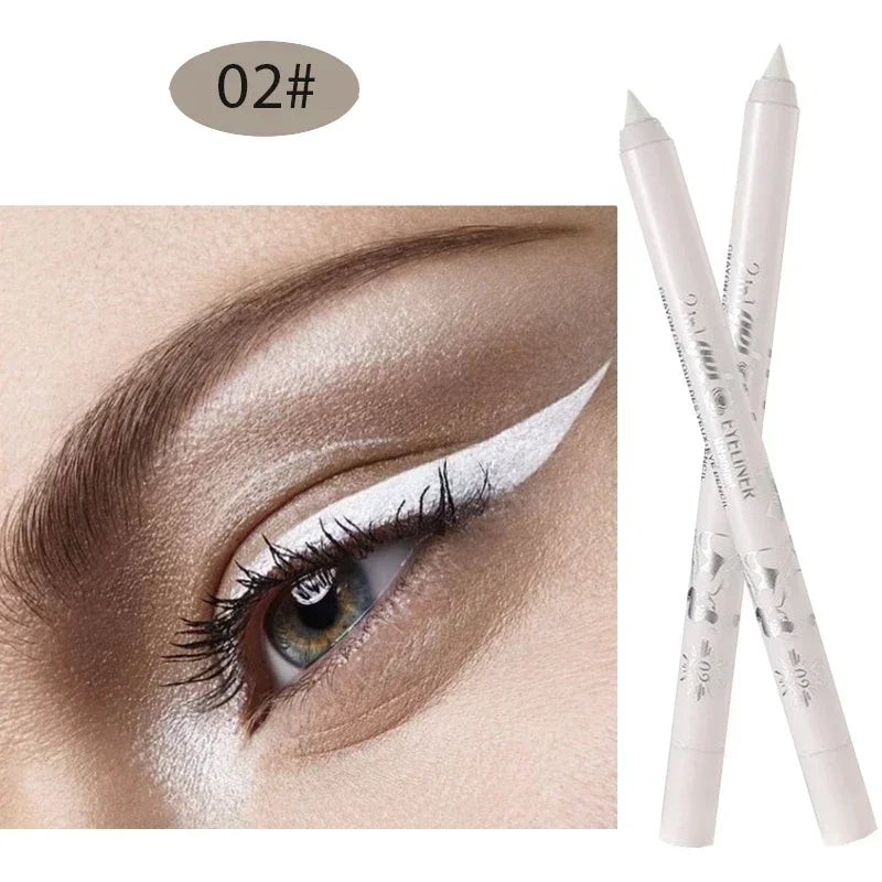 Waterproof Eyeliner Long Lasting Pencil Colourful Pigment Blue Black White Color Gel Eye Liner Pen Makeup Eye Beauty Cosmetics