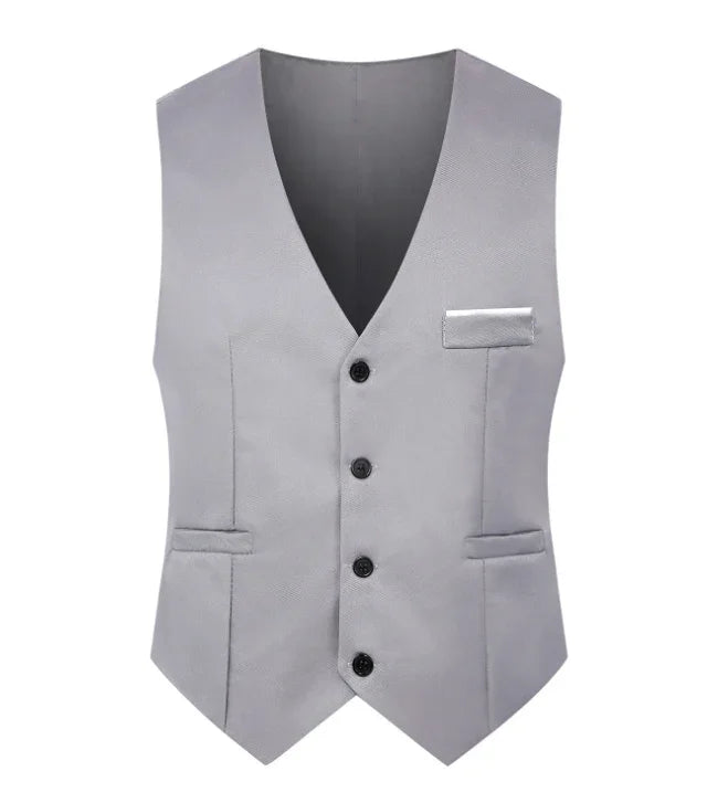 M-5XL Men's Suit Vest Summer Slim Fit Waist Solid Tank Top Business Leisure Party Bar Banquet Dress