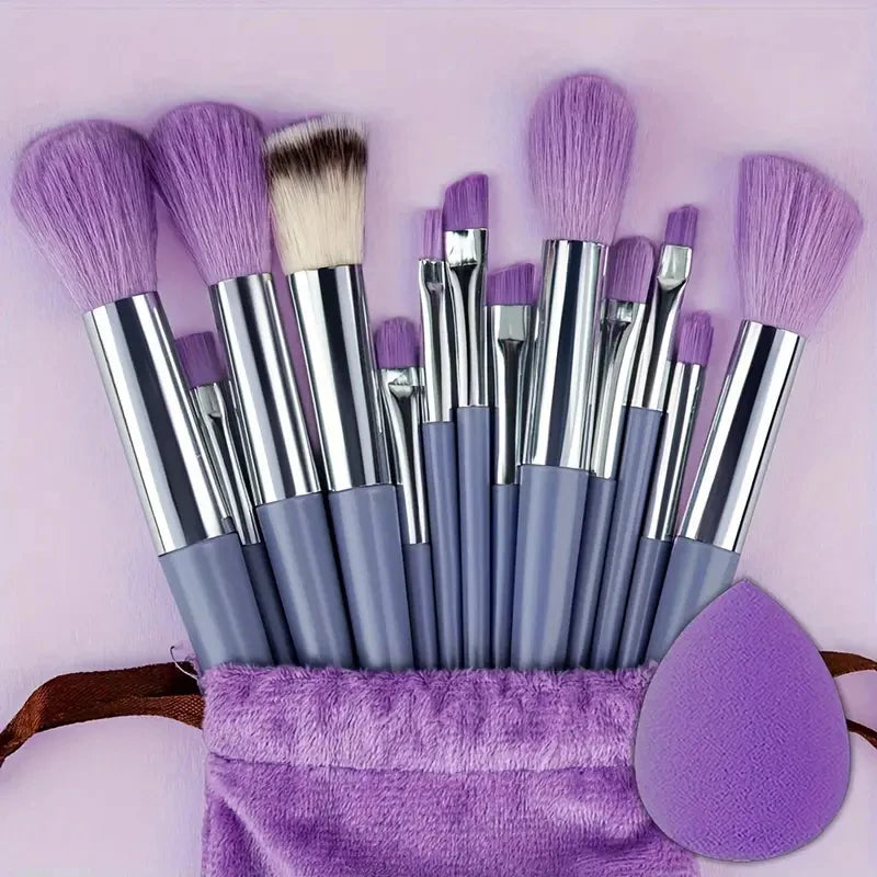 13Pcs Makeup Brushes Set Soft Fluffy Cosmetics Foundation Blush Powder Eyeshadow Kabuki Blending Makeup Brush Beauty Tools