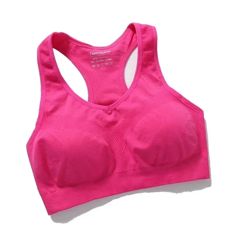 Women Sports Bra Top Push Up Fitness Bra Underwear Sport Tops Breathable Running Vest Gym Active Bras