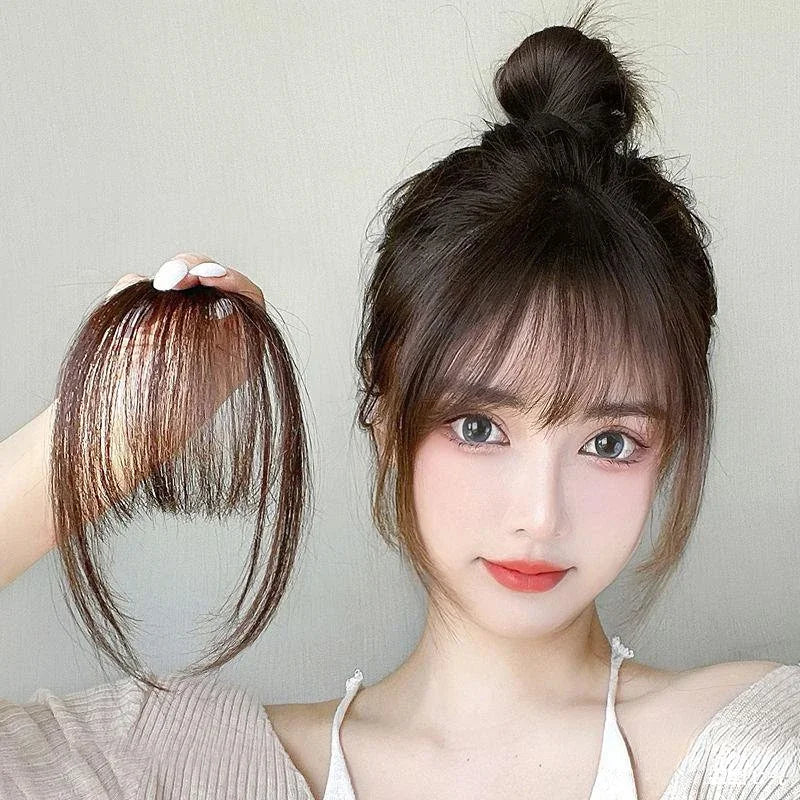 Korean Fake Air Bangs Hair Styling Tools Hair Clip-In Extension Synthetic Hair Fake Fringe False Hairpiece Women Clip in Bangs