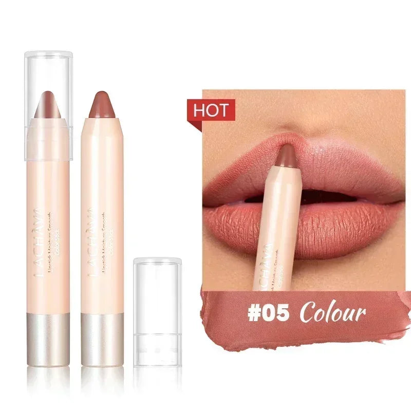 Nude Brown Lipliner Pen Waterproof Sexy Red Matte Contour Tint Lipstick Lasting Non-stick Cup Lipliner Pen Lips Makeup Cosmetic