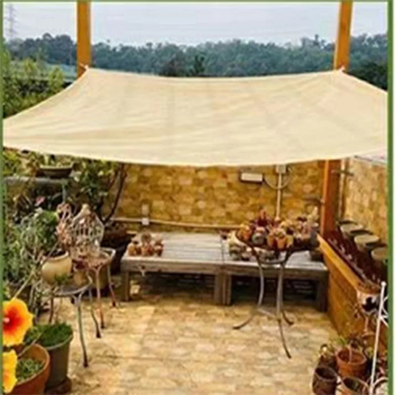 Outdoor garden sunshade net, terrace sunshade, camping sunshade net, UV protection, HDPE sunscreen fabric, sunshade