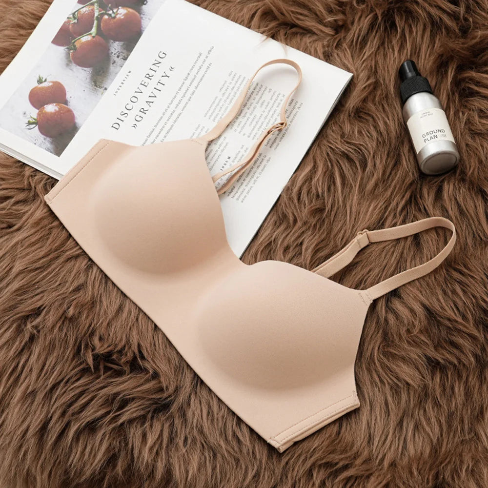 Women Seamless Bra Bralette Wireless Small Chest Bras Soild Padded Brassiere Tube Top Female Intimate Push Up Underwear Teenager