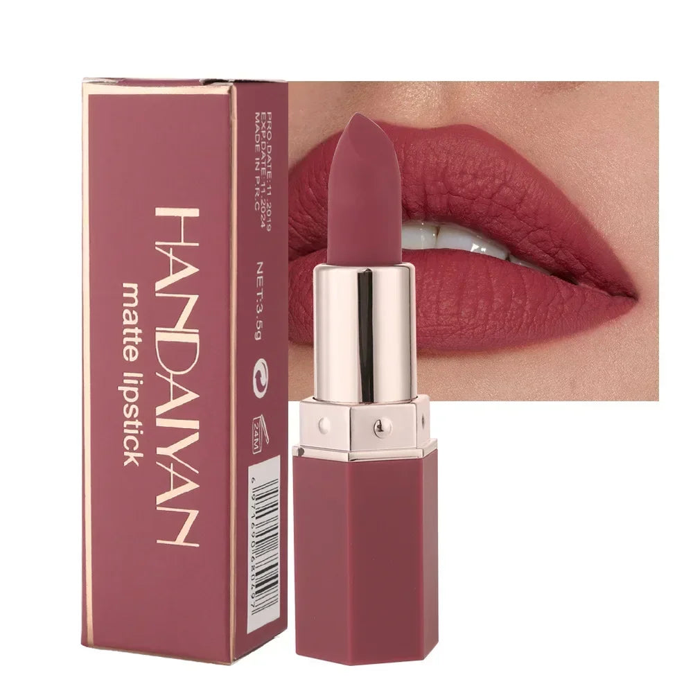 Moisturizing Long-lasting Matte Lipstick Make up For Women Original High Gloss kawaii Cute Cosmetic Beauty Luxury Female Product