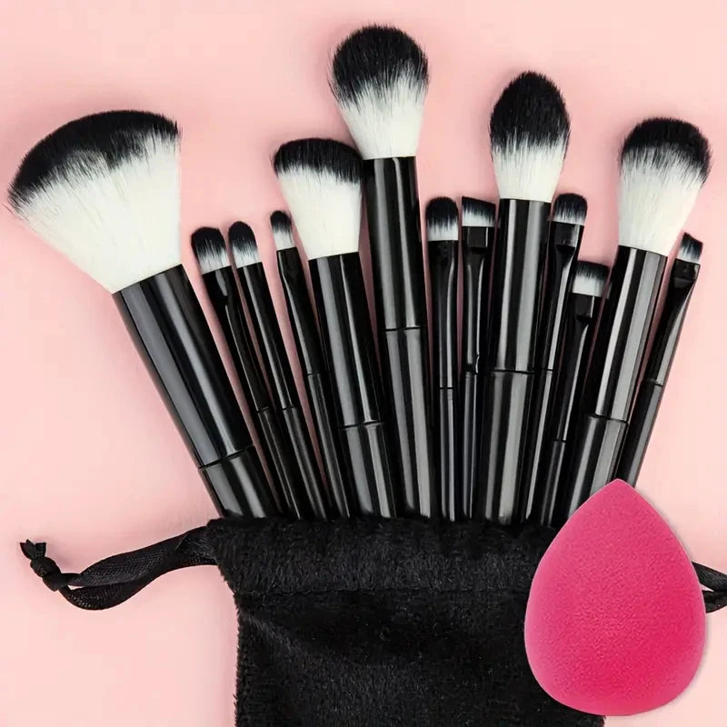 13Pcs Makeup Brushes Set Soft Fluffy Cosmetics Foundation Blush Powder Eyeshadow Kabuki Blending Makeup Brush Beauty Tools