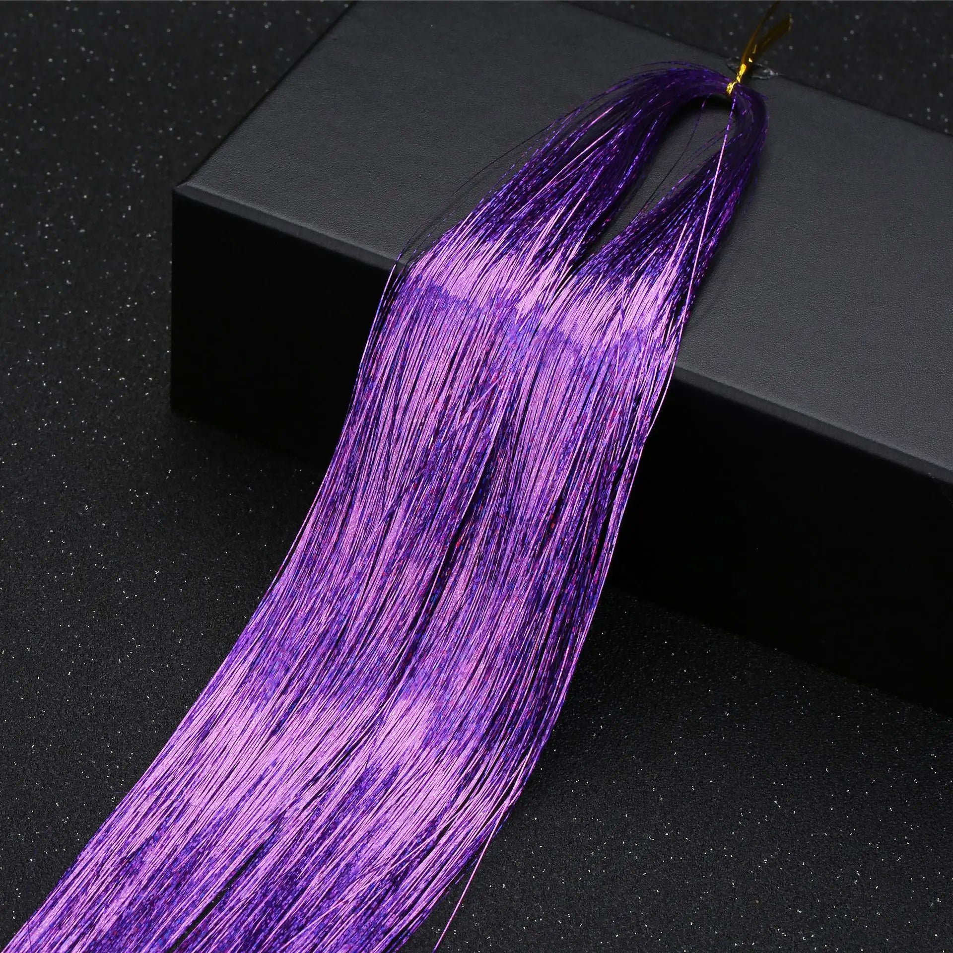 120cm  Sparkle Shiny Hair Tinsel Hair Extensions Dazzles Women Hippie for Braiding Headdress Hair Braiding Tools