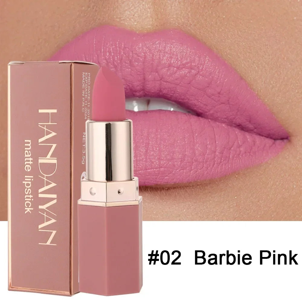 Moisturizing Long-lasting Matte Lipstick Make up For Women Original High Gloss kawaii Cute Cosmetic Beauty Luxury Female Product