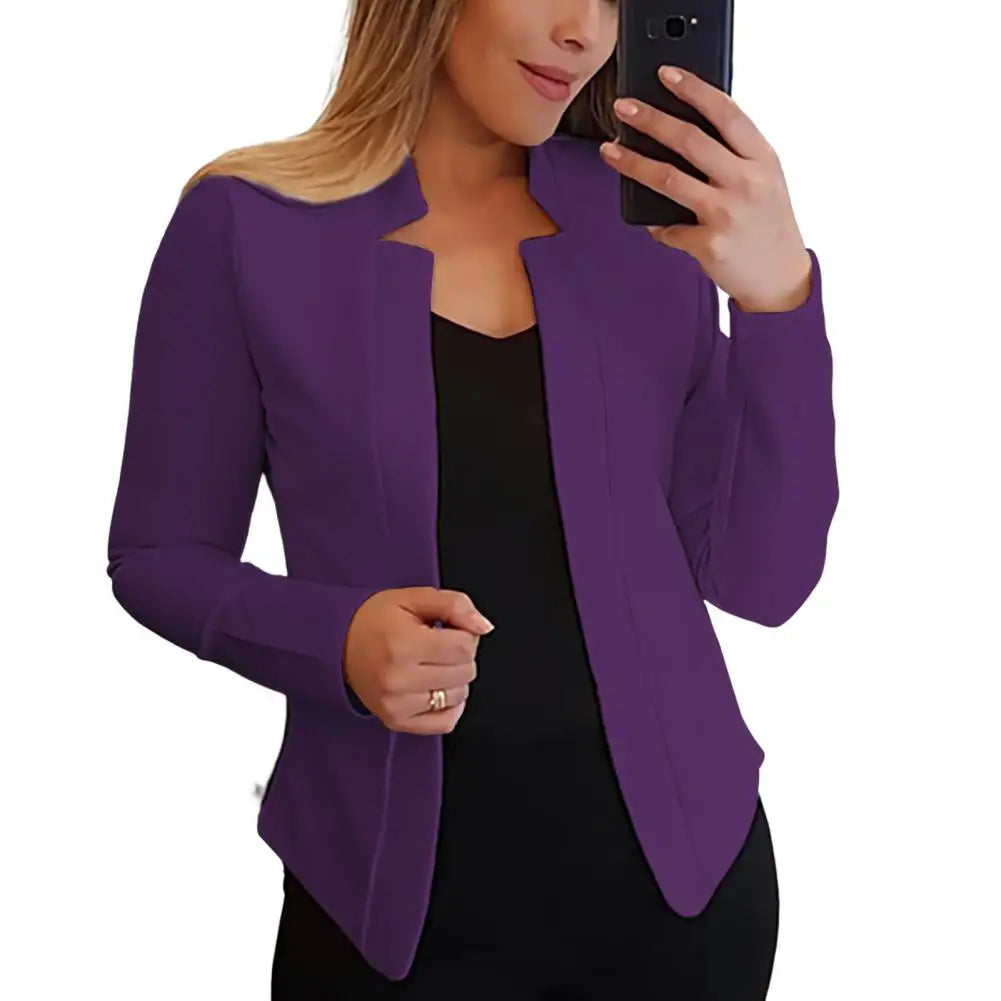 Trendy Women Blazer Slim Fit Business Outwear Plus Size Spring Coat  OL Style Lady Blazer for Work Mujer 2022 Fashion Ins