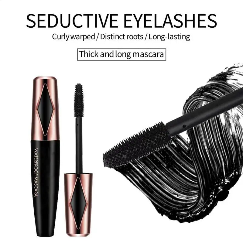 Waterproof Mascara Black Lash Makeup Tubing Mascara Women Volumizing Mascara Long Lasting Mascara Makeup for Home Dorm Travel