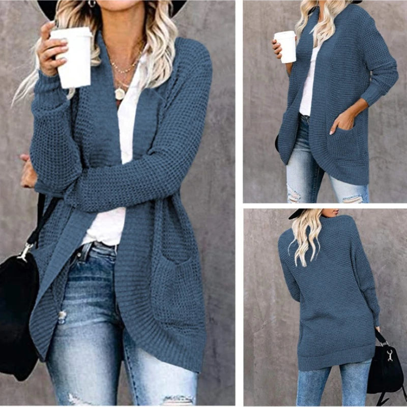 Fashion Women Cardigan Autumn Harajuku Knitted Sweater Basic Jacket Ropa Mujer Outerwear Thin Coat Streetwear New Woman Clothing