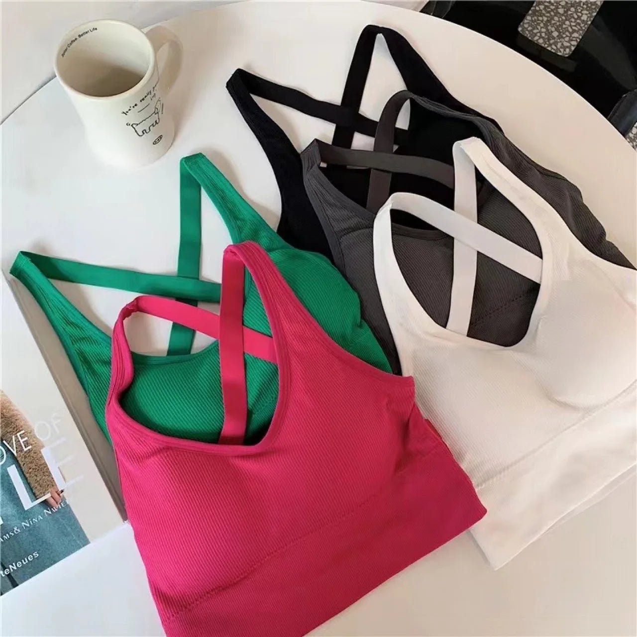 Women Sports Bra Seamless High Lmpact Sports Bra Sexy Yoga Fitness Top Sports Underwear Push-Up Bra Sportswear Bralette Female