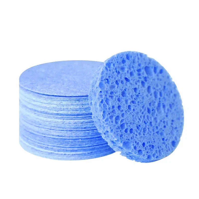 10Pcs Facial Washing Cleaning Compressed Cleanser Sponge Puff Soft Facial Compressed Cleaning Sponge Spa Exfoliating Face Care