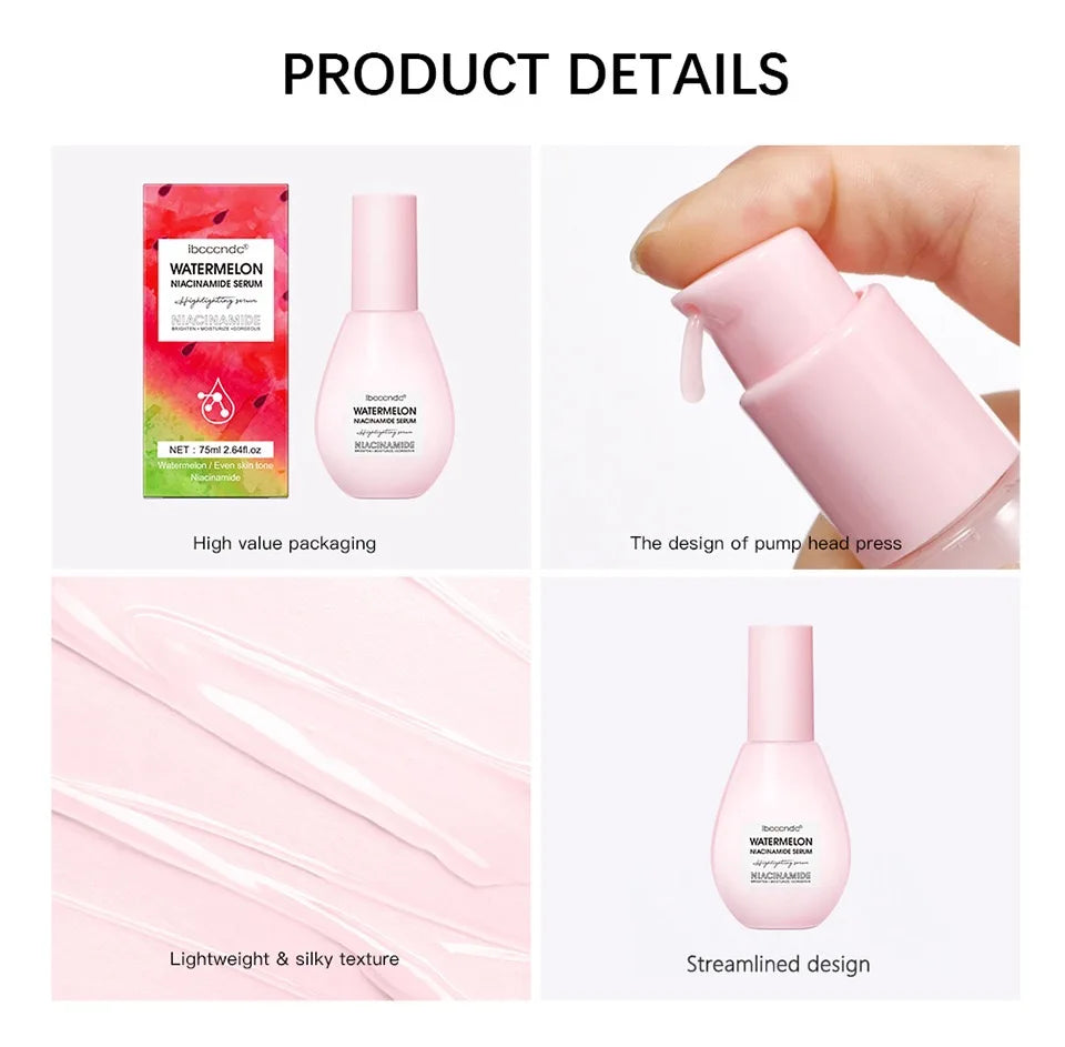 Watermelon Niacinamide Anti-aging Facial Serum Dew Drops Gloss Facial Moisturizing Whitening Skin Brightening Serum Facial Care