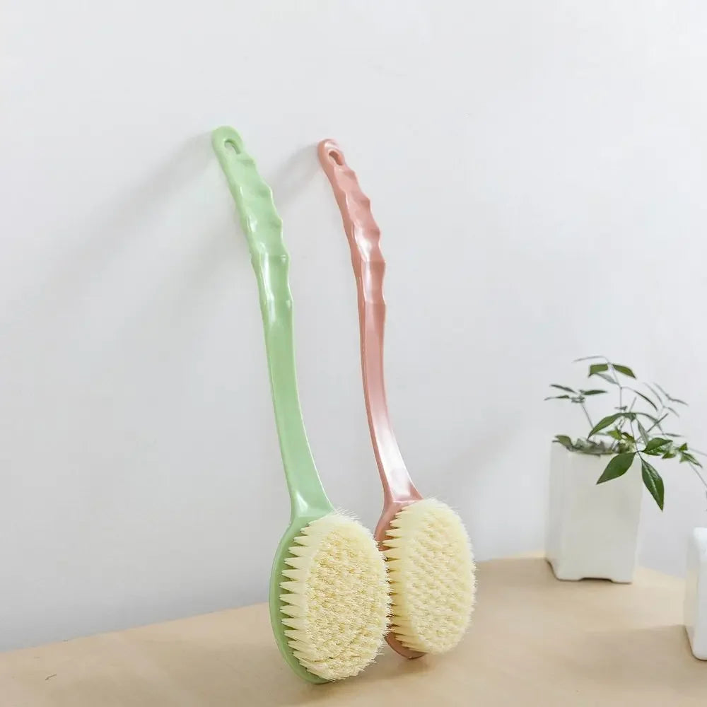 Long Handle Bath Brush Exfoliating Back Massage Shower SPA Foam Bathroom Accessories Soft Sponge Scrubber Body Cleansing Brushes