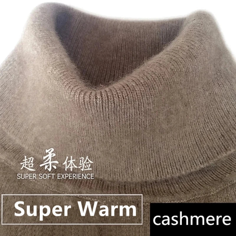 Cashmere turtleneck men sweater clothes for 2023 autumn winter jersey hombre pull homme hiver pullover men high neck sweaters