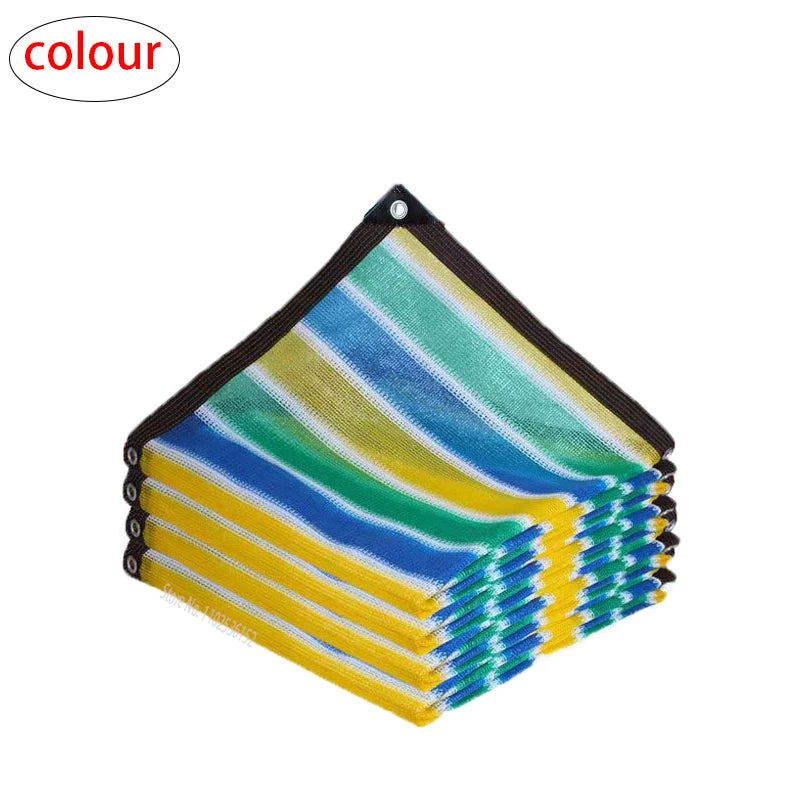 Outdoor garden sunshade net, terrace sunshade, camping sunshade net, UV protection, HDPE sunscreen fabric, sunshade