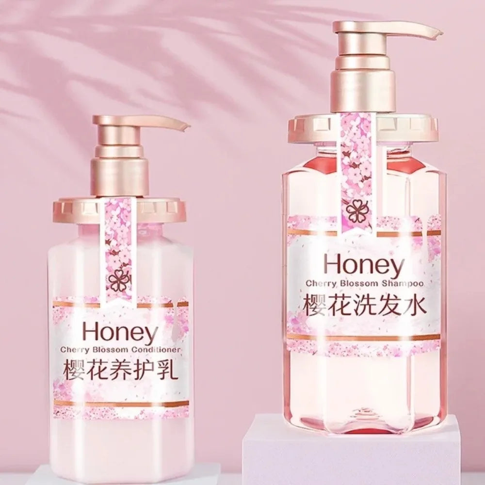 Anti-dandruff Anti-itch Refreshing Honey Cherry Blossom Shampoo Amino Acid Long-lasting Fragrance Conditioner Clean Scalp Beauty