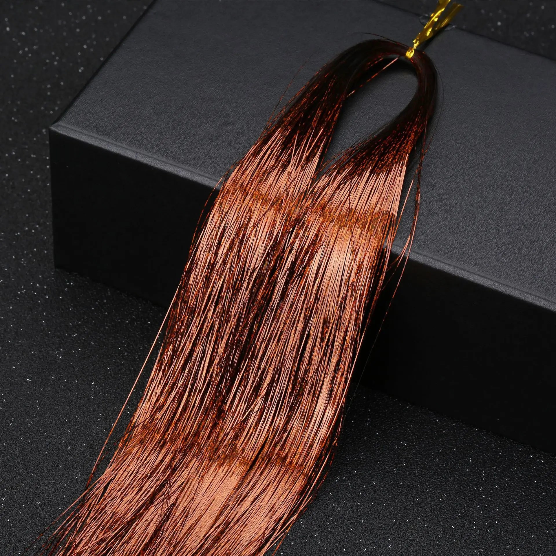 120cm  Sparkle Shiny Hair Tinsel Hair Extensions Dazzles Women Hippie for Braiding Headdress Hair Braiding Tools