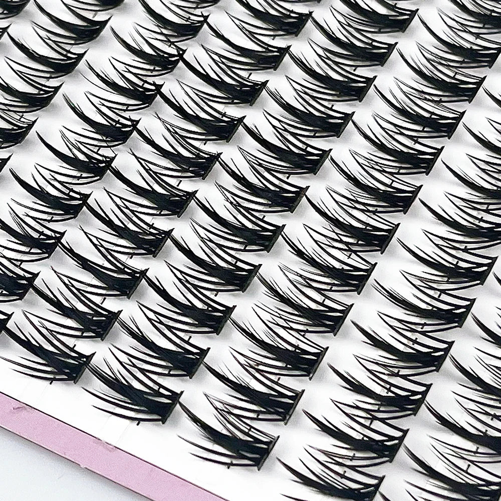 160 Bunches Eyelash Individual Eyelash Cluster Natural Eyelash Extension Russian Volume Makeup Tools Lashes Wholesale