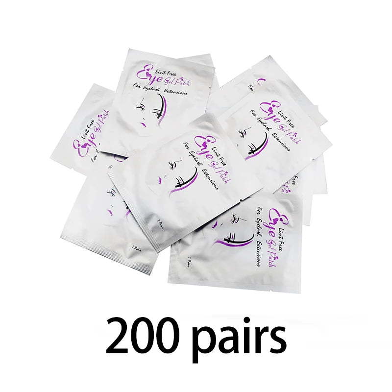 200/400/1000pairs Wholesale Hydrogel Eye Patch for Building Eyelash Extension Under Eye Pads Grafted Lash Stickers Beauty Tools