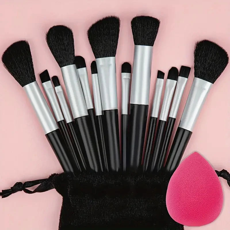 13Pcs Makeup Brushes Set Soft Fluffy Cosmetics Foundation Blush Powder Eyeshadow Kabuki Blending Makeup Brush Beauty Tools