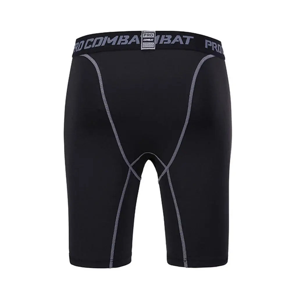 Sports Men Leggings Male Fitness Pants Elastic Compression Tights Gym Running Training Shorts Quick Drying Bottoming Shorts