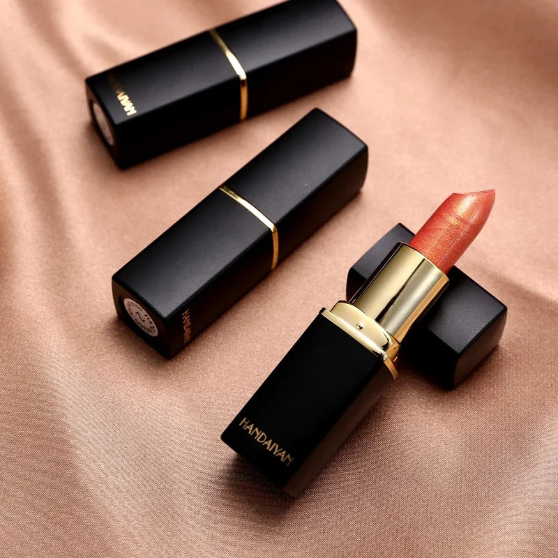 Mermaid Moisturizing Lipstick 9 Colors Waterproof Long Lasting Pigment Nude Pink Shimmer Lipstick Luxury Women Makeup Cosmetics