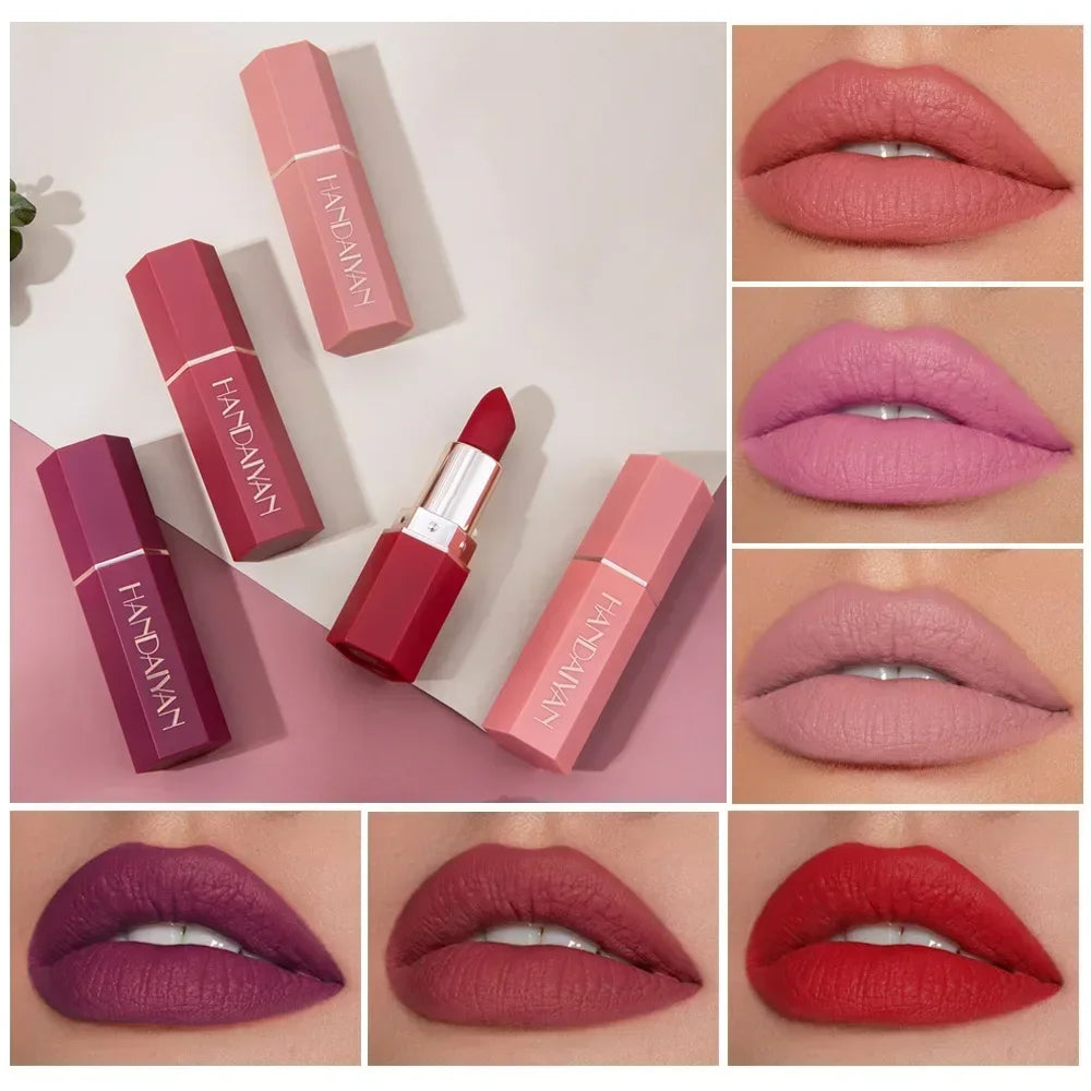 Moisturizing Long-lasting Matte Lipstick Make up For Women Original High Gloss kawaii Cute Cosmetic Beauty Luxury Female Product