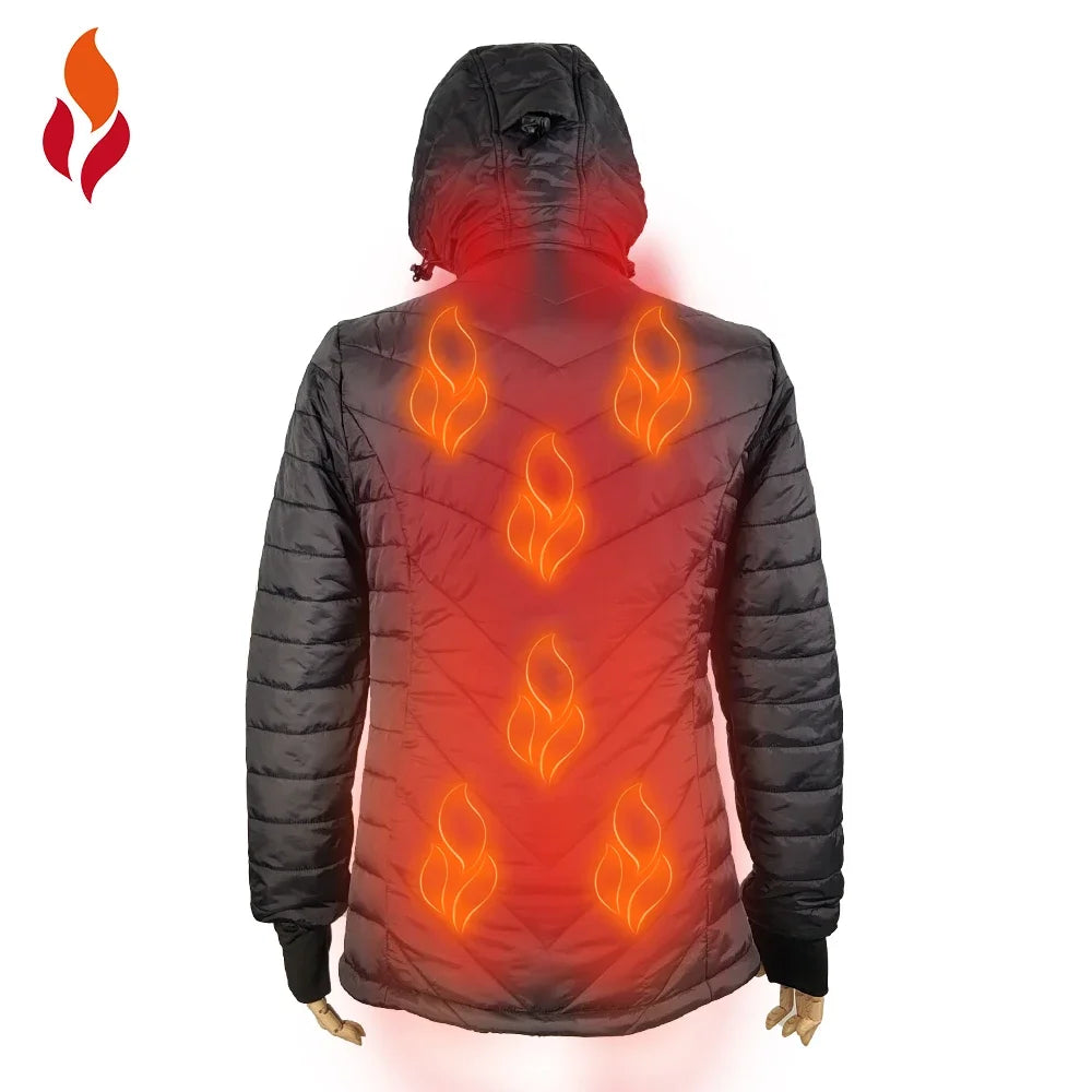 2024 New Arrival Constant 8 Heating Area USB Thermal Suit Heated Ski heated jacket with battery pack