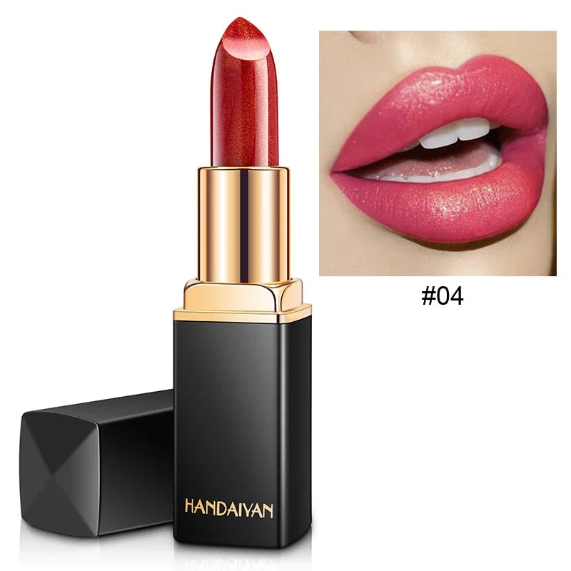 Mermaid Moisturizing Lipstick 9 Colors Waterproof Long Lasting Pigment Nude Pink Shimmer Lipstick Luxury Women Makeup Cosmetics