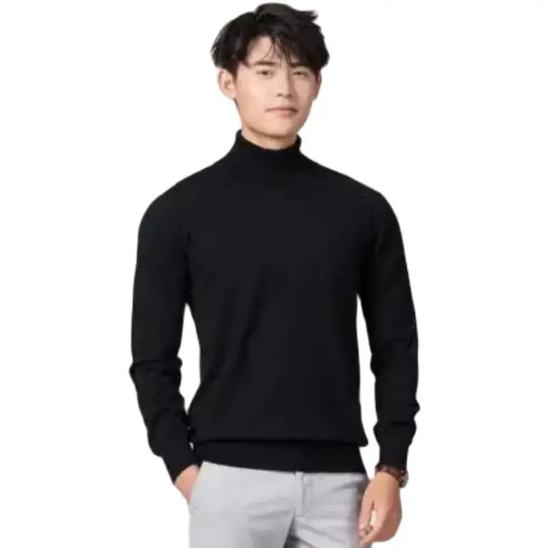 Cashmere turtleneck men sweater clothes for 2023 autumn winter jersey hombre pull homme hiver pullover men high neck sweaters