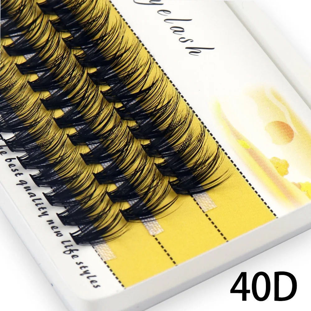 20/30/40D Cluster Eyelashes Natural Eyelash extension Indiviual bunches 1 box/60 bundle makeup Tools Soft box Lashes wholesale