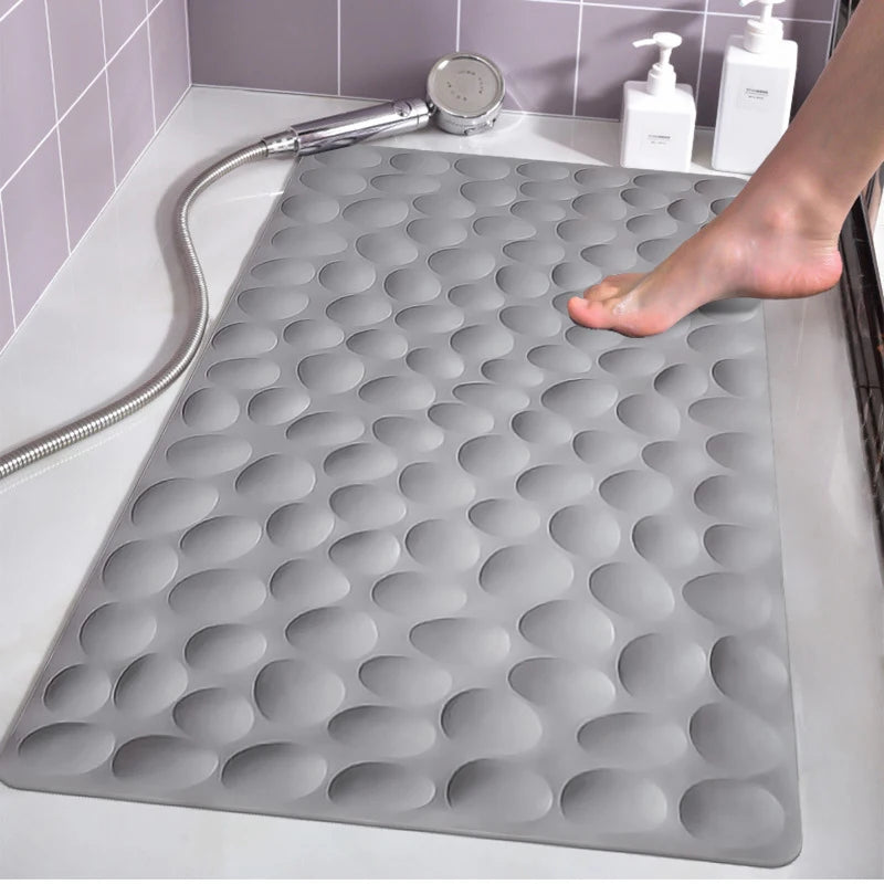 Long bathroom waterproof non-slip mat household toilet with suction cup plastic mat bath shower room dirt-resistant floor mat