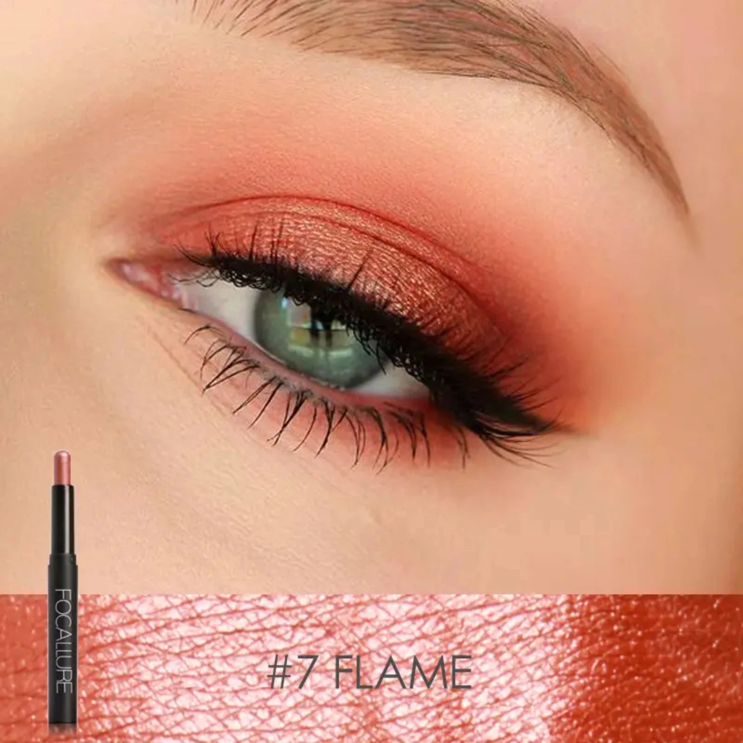 Shimmering, Radiant, and Luminous FOCALLURE Highlighter Eyeshadow Pencil - Effortlessly Achieve Sparkling Eyes and Cheeks with a