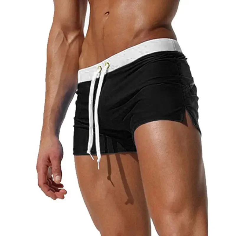 Summer New Quick Dry Mens Swim Shorts Summer Board Surf Swimwear Beach Short Male Running Gym Man Plus Size Trunks