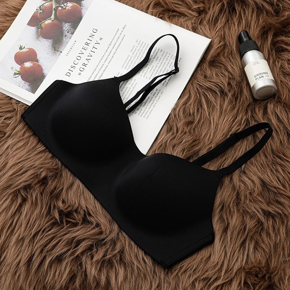 Women Seamless Bra Bralette Wireless Small Chest Bras Soild Padded Brassiere Tube Top Female Intimate Push Up Underwear Teenager