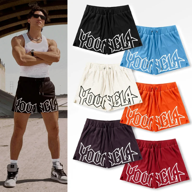 Gym Sports Fitness Men's Shorts American Style Ya Clothing Brands Jogger Outdoor Running Basketball Training Shorts Beach Pant