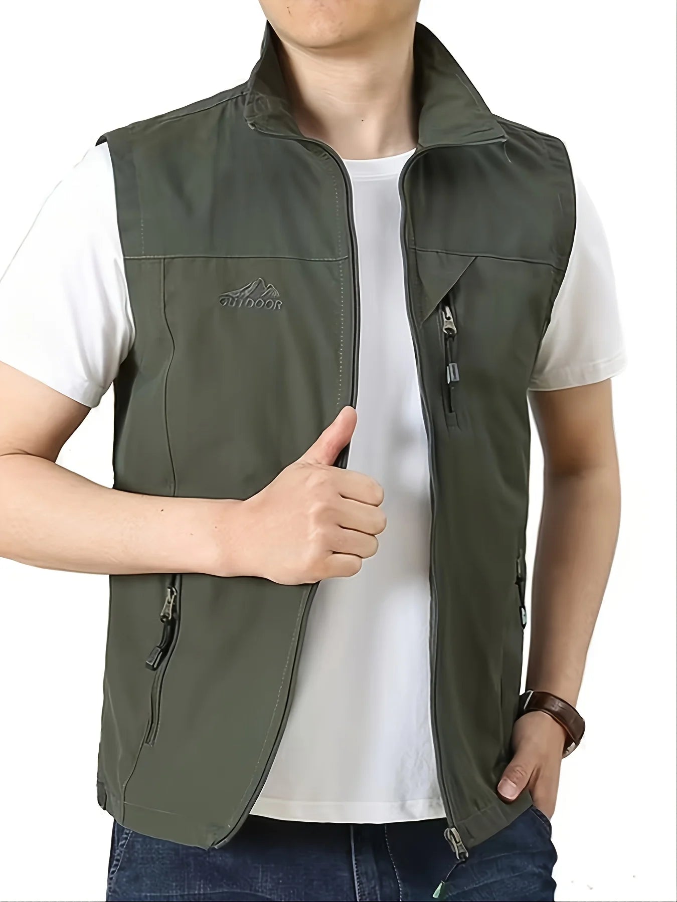 New Vest men thin sleeveless vest casual jacket jacket men vest