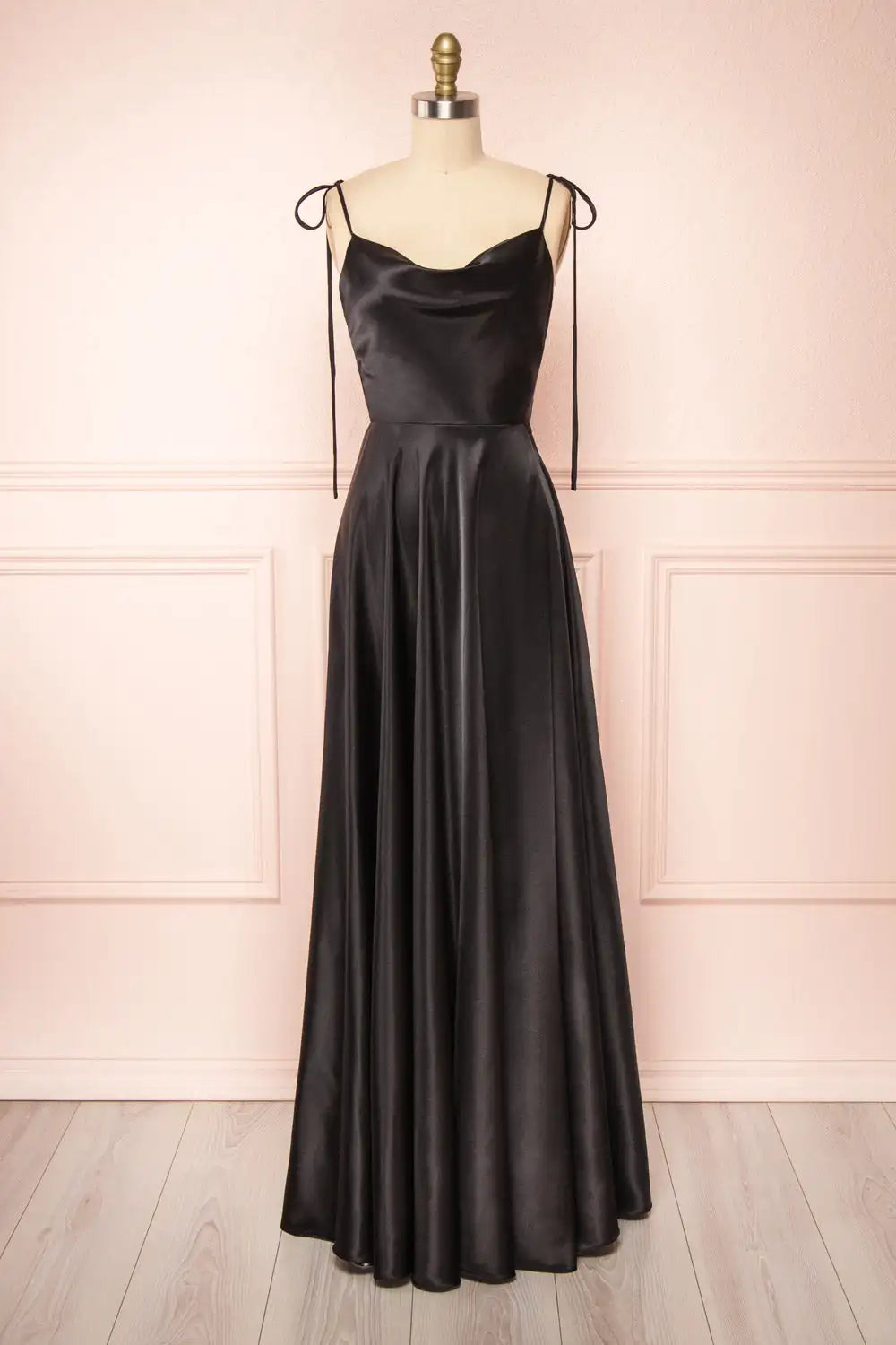 Women Black Prom Dress Long 2024 Luxury Spaghetti Strap Sexy High Slit A Line Backless Zipper Cocktail Party Gown Vestidos Gala