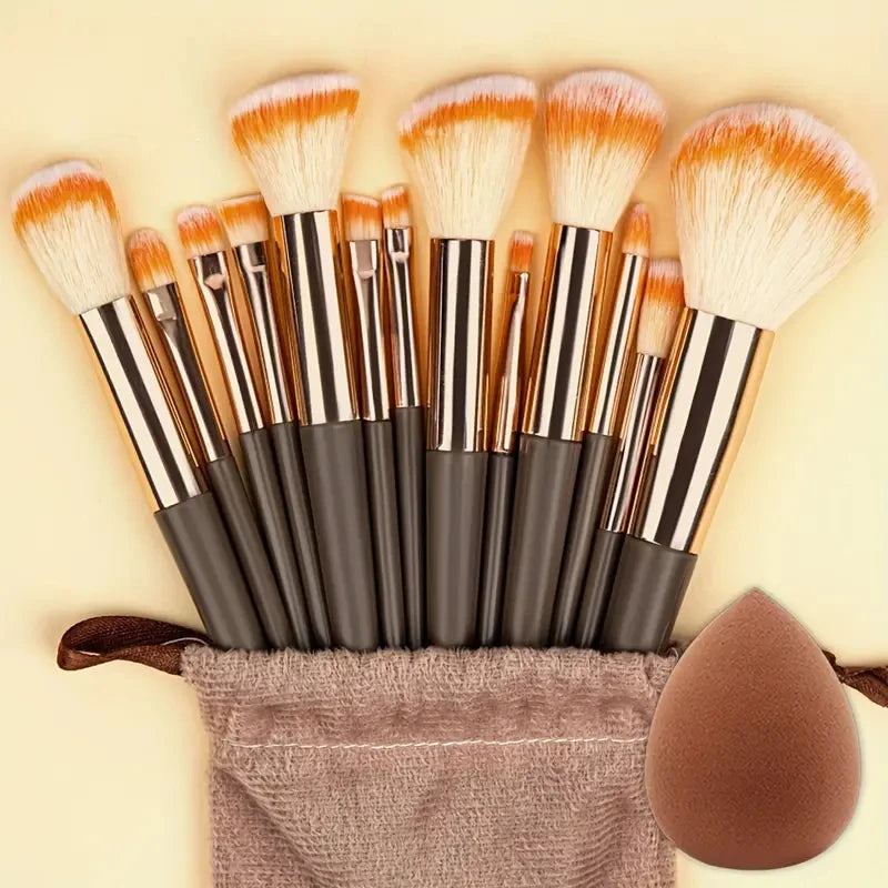 13Pcs Makeup Brushes Set Soft Fluffy Cosmetics Foundation Blush Powder Eyeshadow Kabuki Blending Makeup Brush Beauty Tools