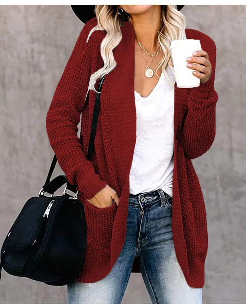 Fashion Women Cardigan Autumn Harajuku Knitted Sweater Basic Jacket Ropa Mujer Outerwear Thin Coat Streetwear New Woman Clothing