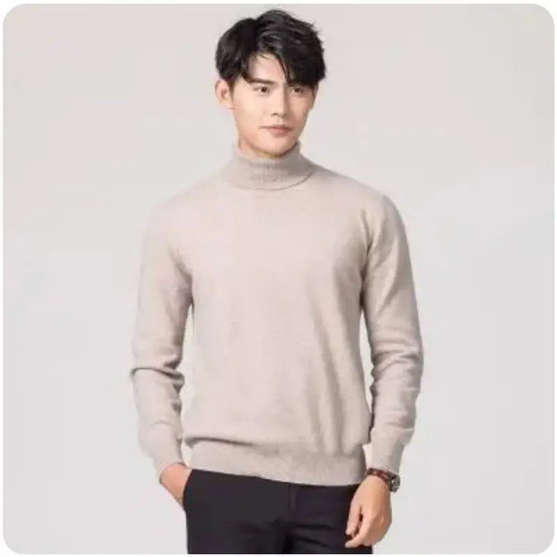 Cashmere turtleneck men sweater clothes for 2023 autumn winter jersey hombre pull homme hiver pullover men high neck sweaters