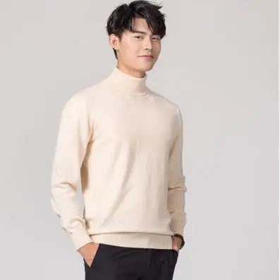 Cashmere turtleneck men sweater clothes for 2023 autumn winter jersey hombre pull homme hiver pullover men high neck sweaters